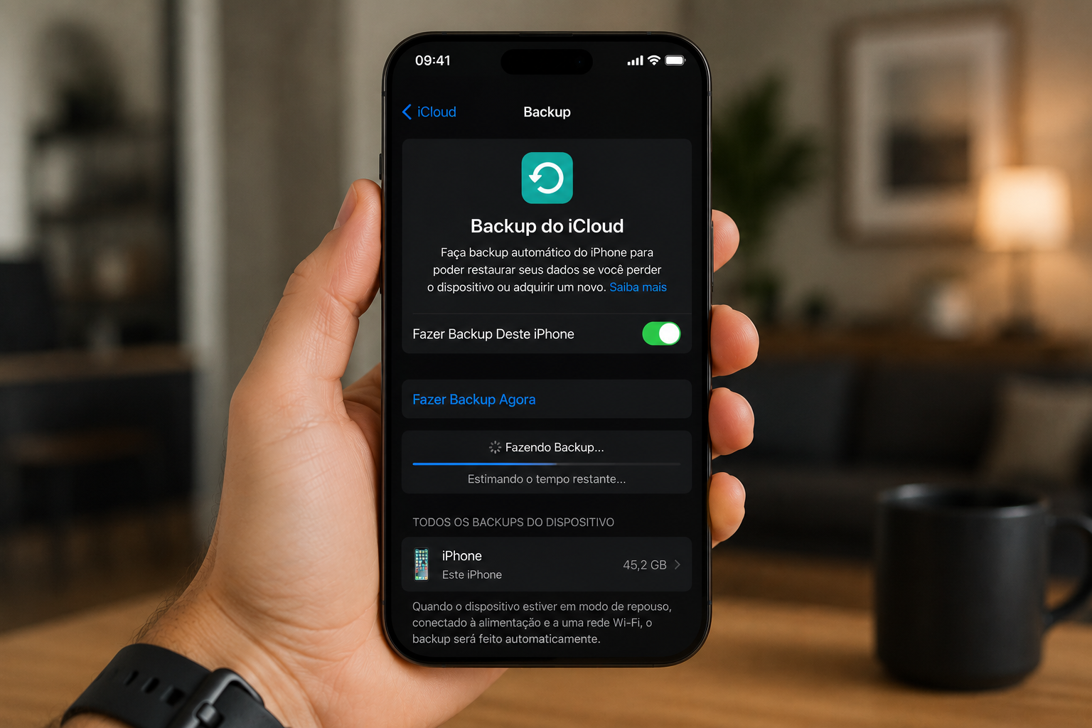 Como fazer backup no iPhone